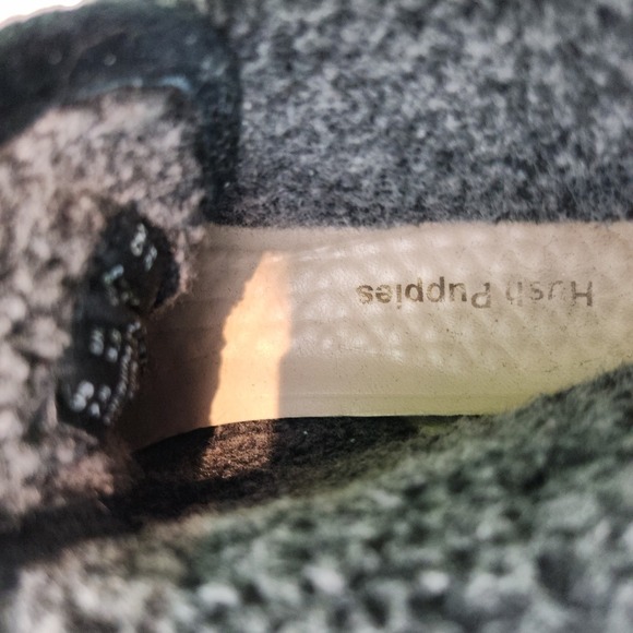 Hush Puppies Womens Black Suede Fleece Lined Ankle Boots Tassel Size 7.5 - Picture 8 of 9